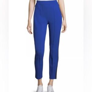 Escada Womens Cobalt‎ Blue Straight Leg Crop Trouser 40 / Medium Classic Office